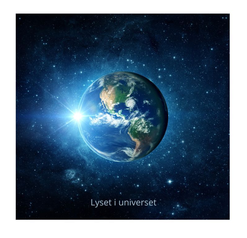 planeter og lys fra universet er en inspiration på kunstudstillingen